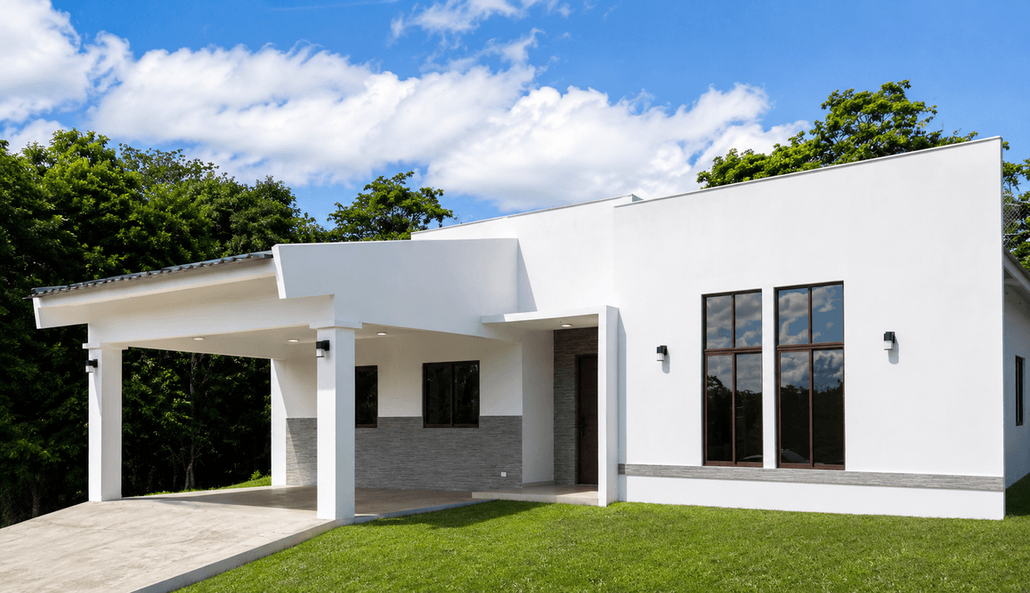 Fachada del modelo Hacienda en Hacienda Real