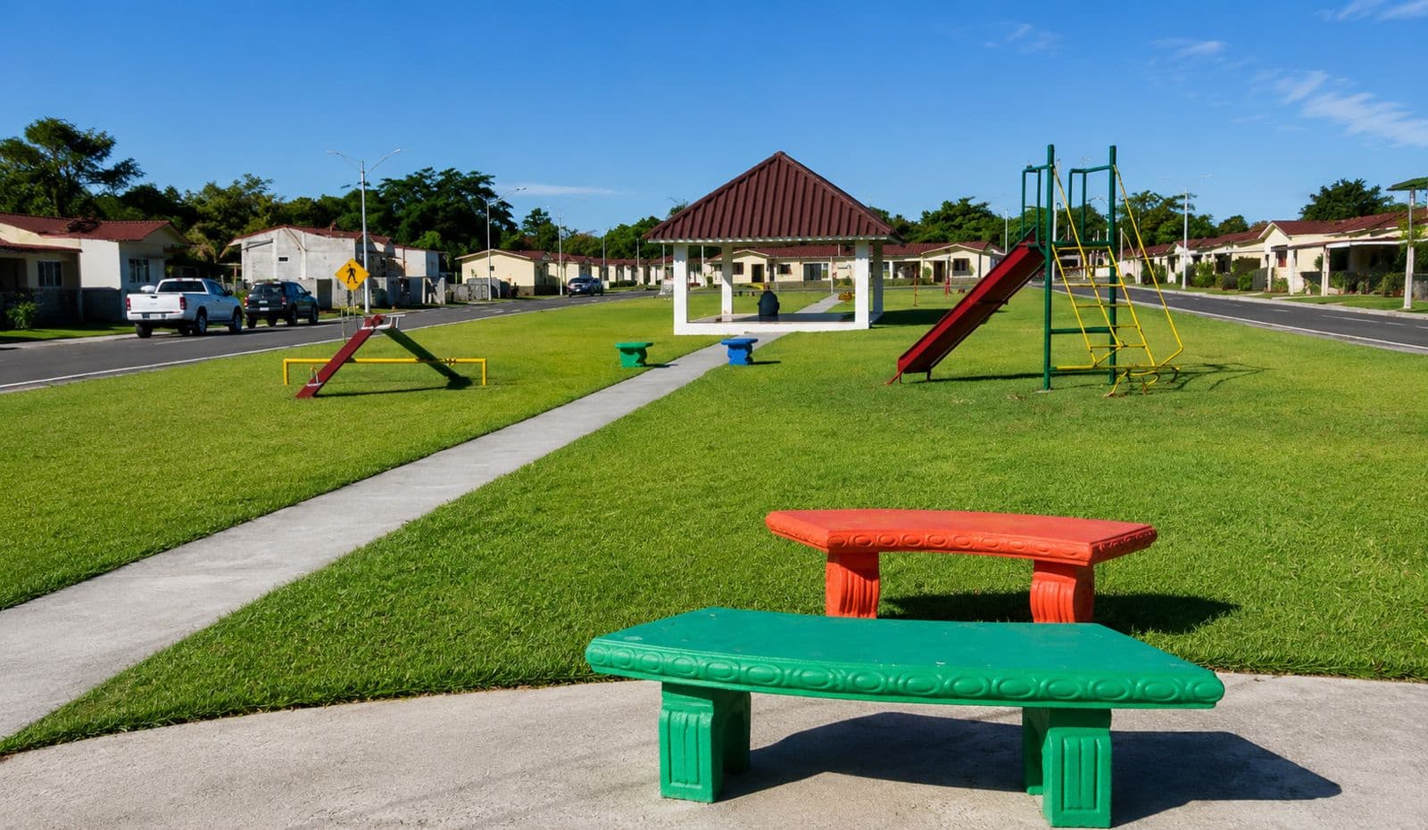 Área familiar y parque del proyecto Los Ángeles